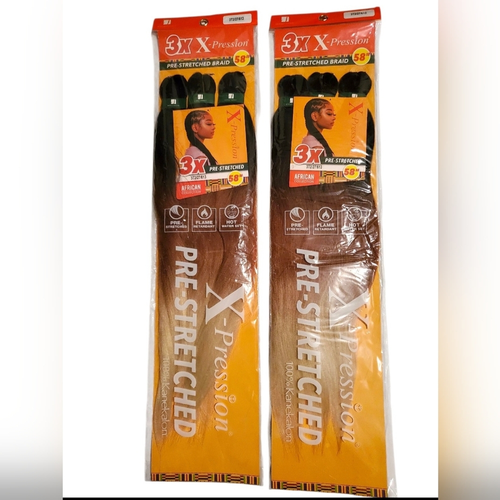 2 Packs X-Pression Braiding hair